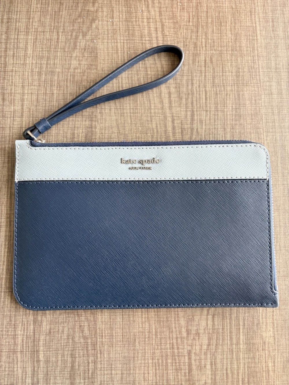kate spade Two-Tone Navy and Light Blue Wristlet - Picture 3 of 4